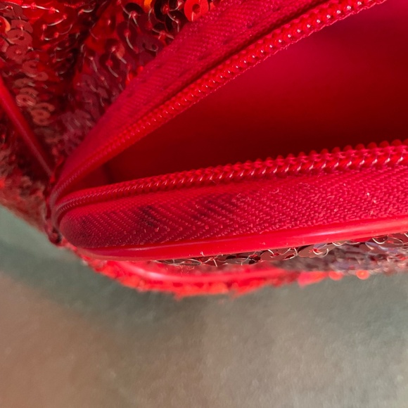 Disney Red Sequined Minnie Mouse Backpack - Picture 8 of 10